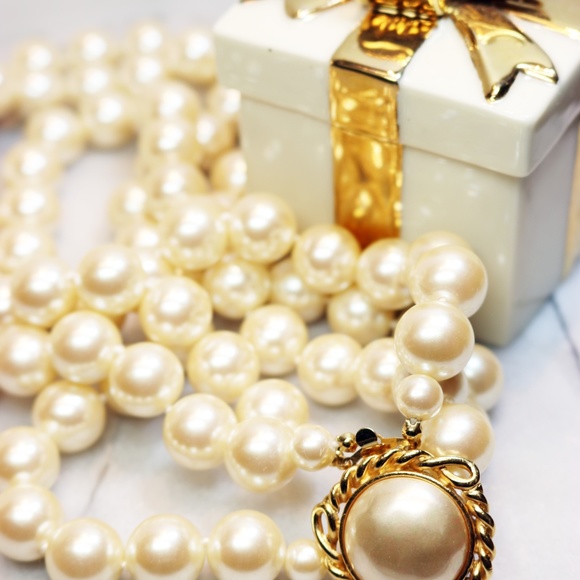 Carolee Three Strand Simulated Pearl Necklace - Picture 6 of 16